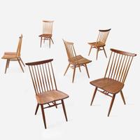 George Nakashima Set of Six "New" Chairs, New Hope, Pennsylvania, 1975