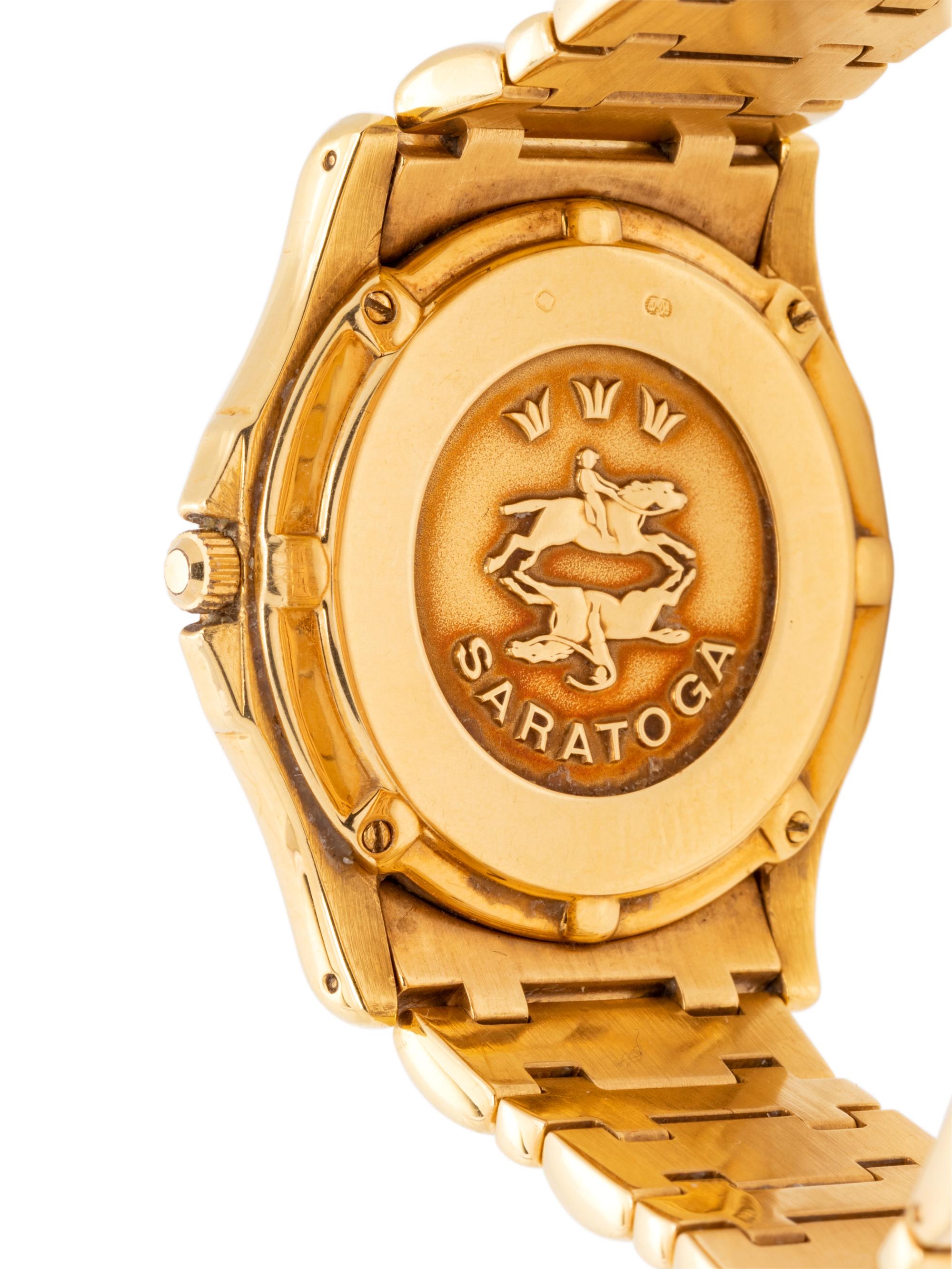 CONCORD, 18K YELLOW GOLD 'SARATOGA SL' WRISTWATCH
