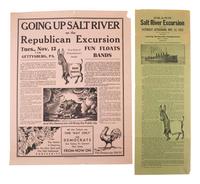 [ROOSEVELT, Franklin D. (1882-1945) -- HOOVER, Herbert (1874-1964)]. 1930s "Salt River" broadsides.