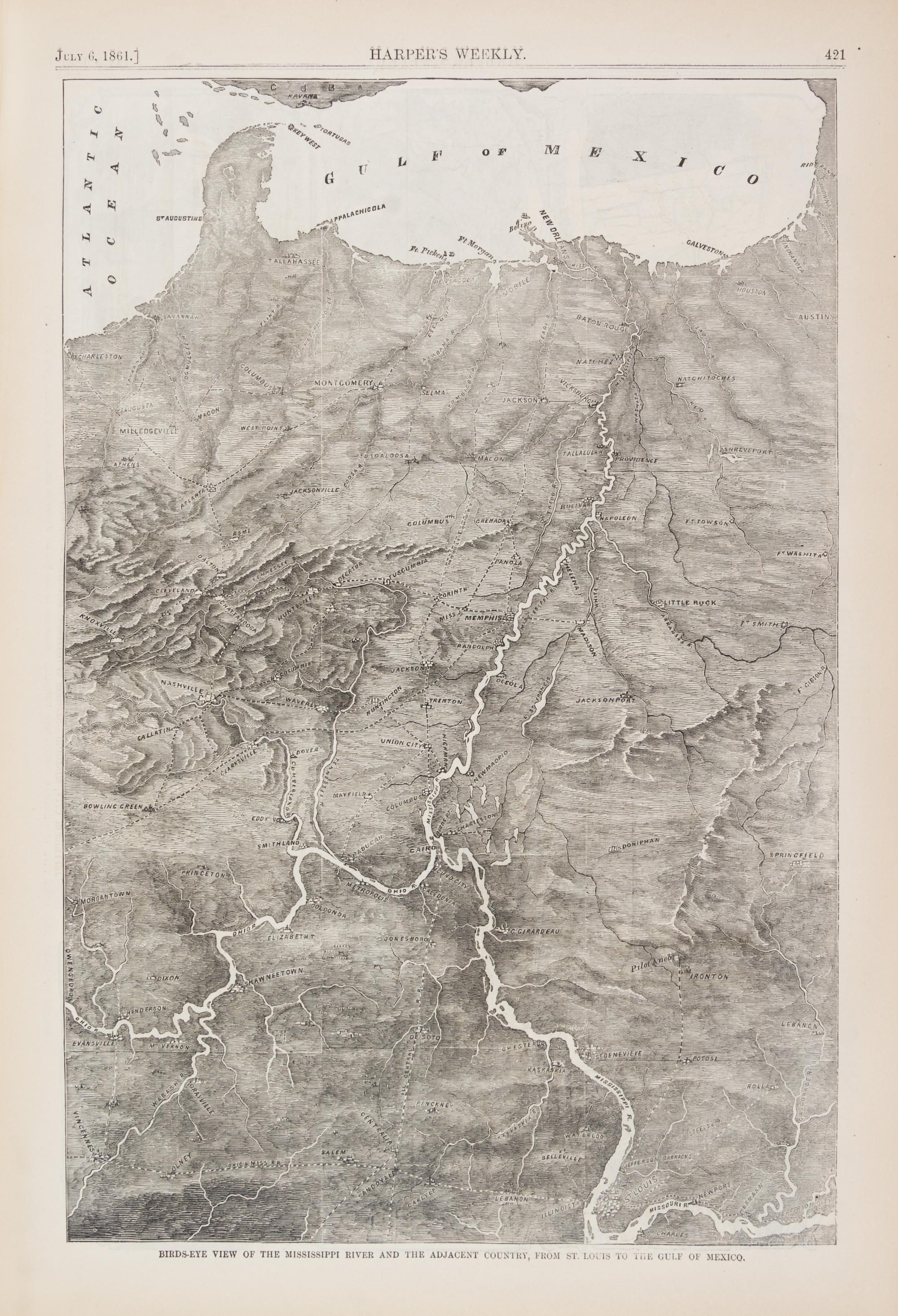 (CIVIL WAR, HARPER'S WEEKLY) NY, 1861-1865. Vols. V-IX. Full Civil War content. Profusely illustrated.