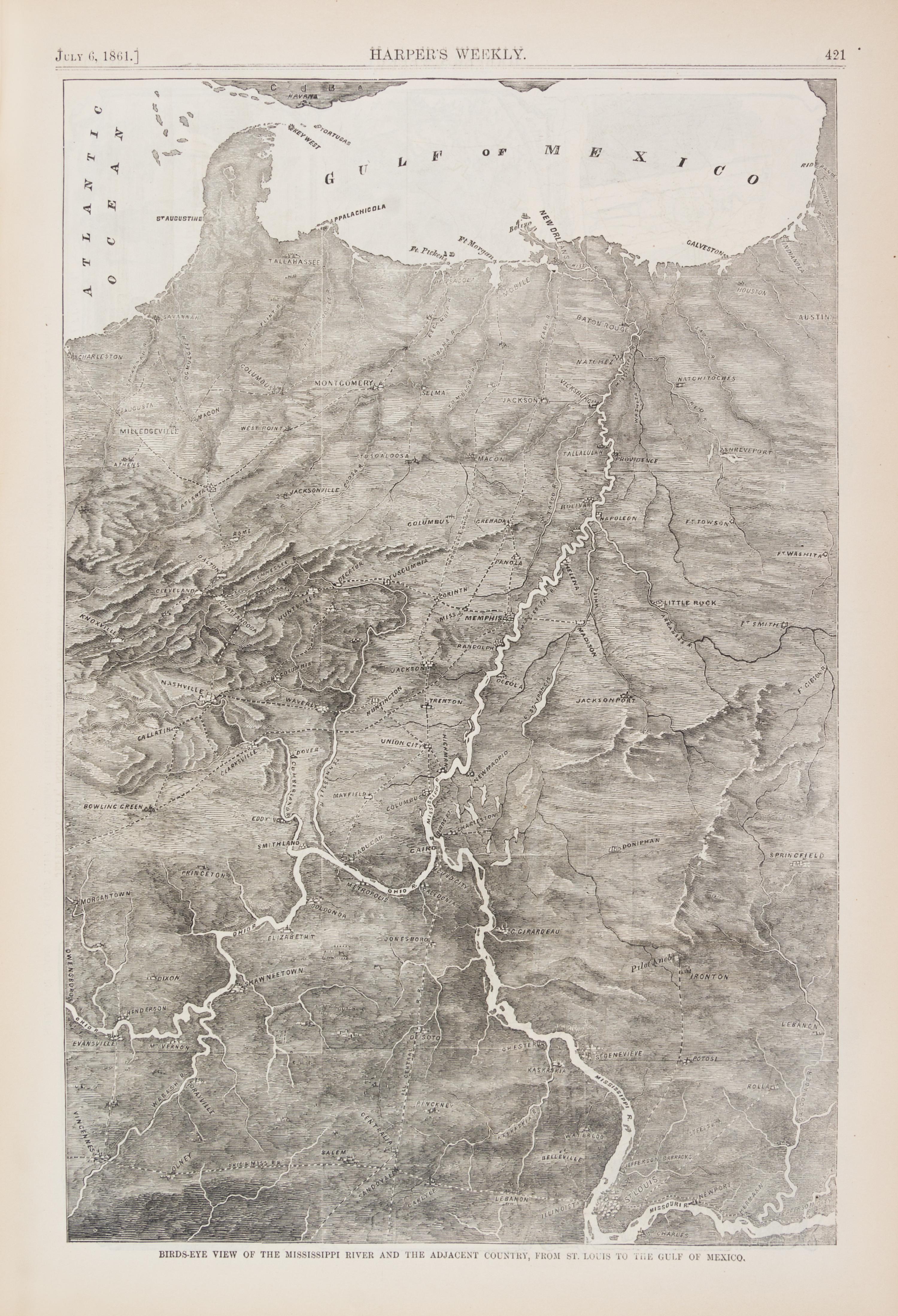 (CIVIL WAR, HARPER'S WEEKLY) NY, 1861-1865. Vols. V-IX. Full Civil War content. Profusely illustrated.