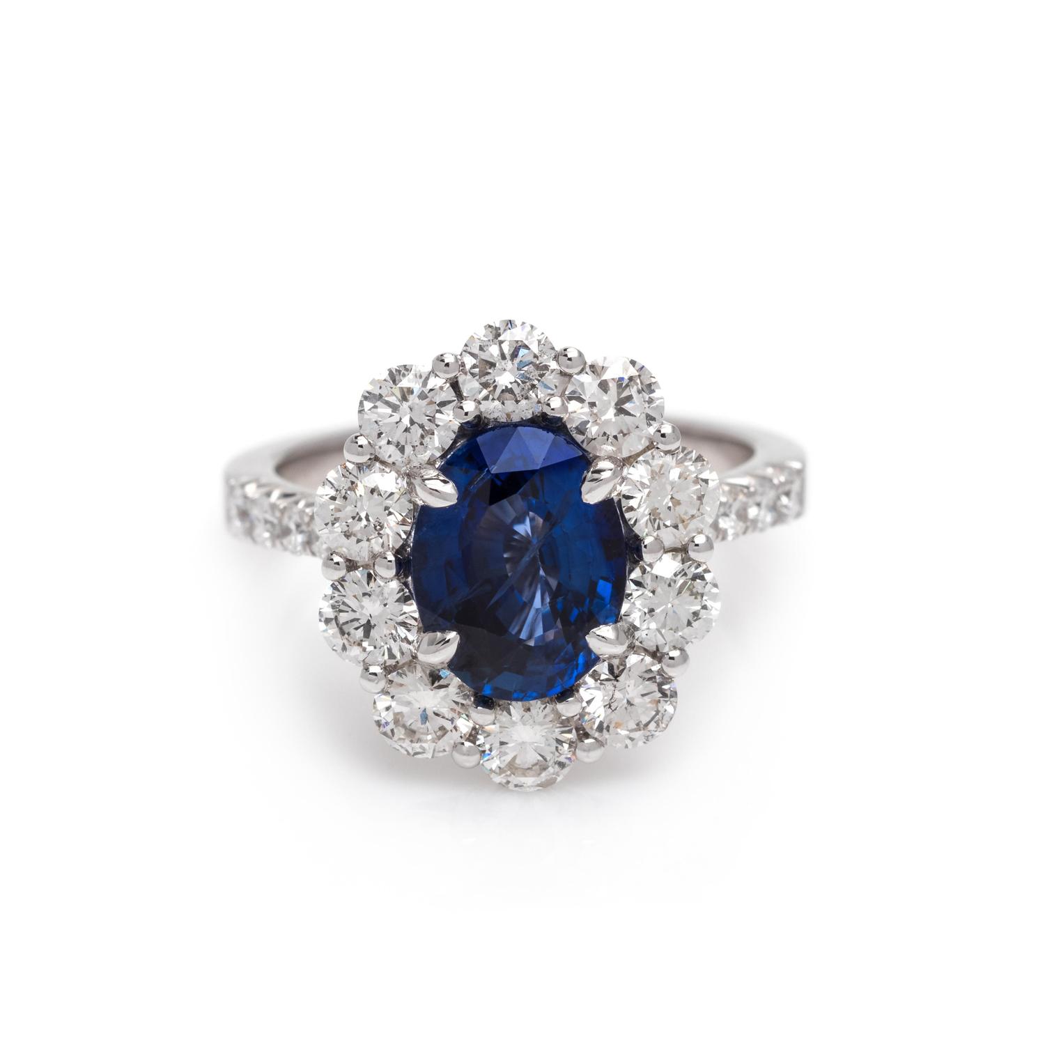 Sapphire and Diamond Ring