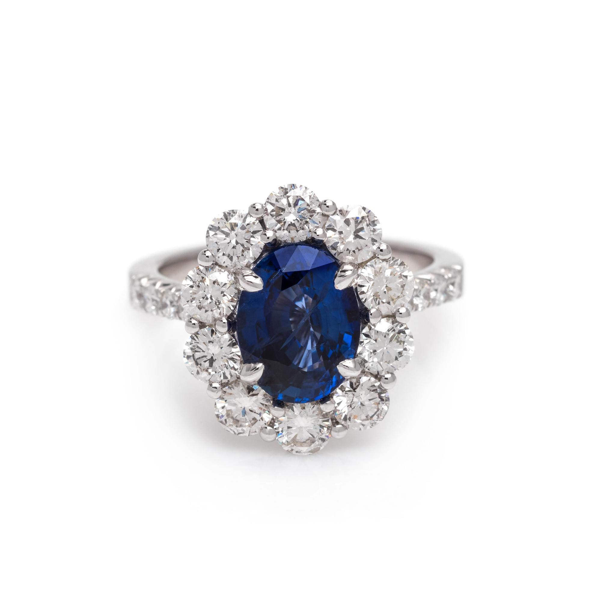 Sapphire and Diamond Ring