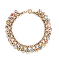 ESSEX CRYSTAL NAUTICAL FLAG BRACELET