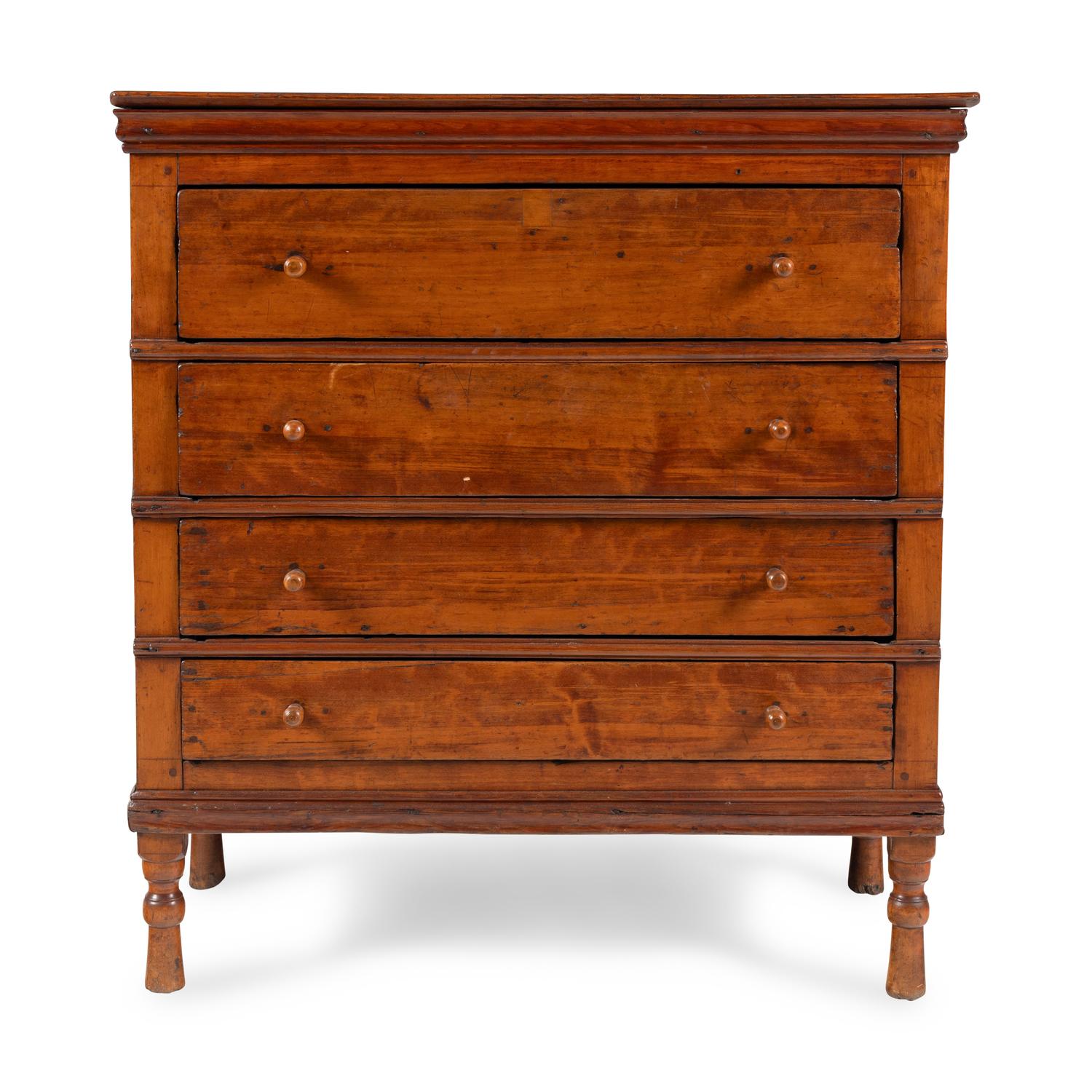 A Rustic American Chest of Drawers