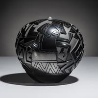 Carved Blackware Pottery Jar August 2008