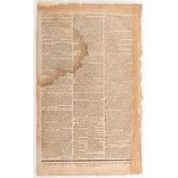 General Cornwallis' Surrender to George Washington at Yorktown, First "Breaking News" Reported in Pennsylvania Gazette and Weekly Advertiser , 1781