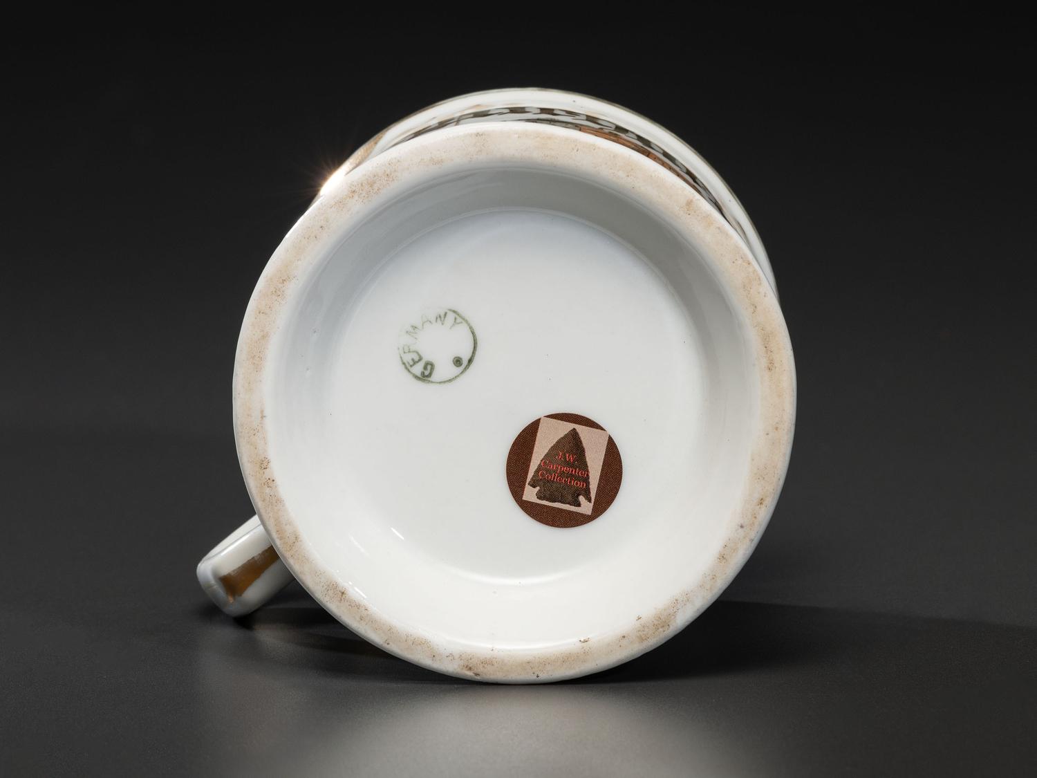 An Undertaker's Porcelain Occupational Shaving Mug