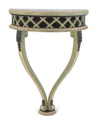 A Continental Painted Console Table