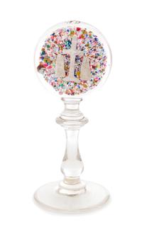 A Monstranz Paperweight of the Crucifixion 7 3/4 inches