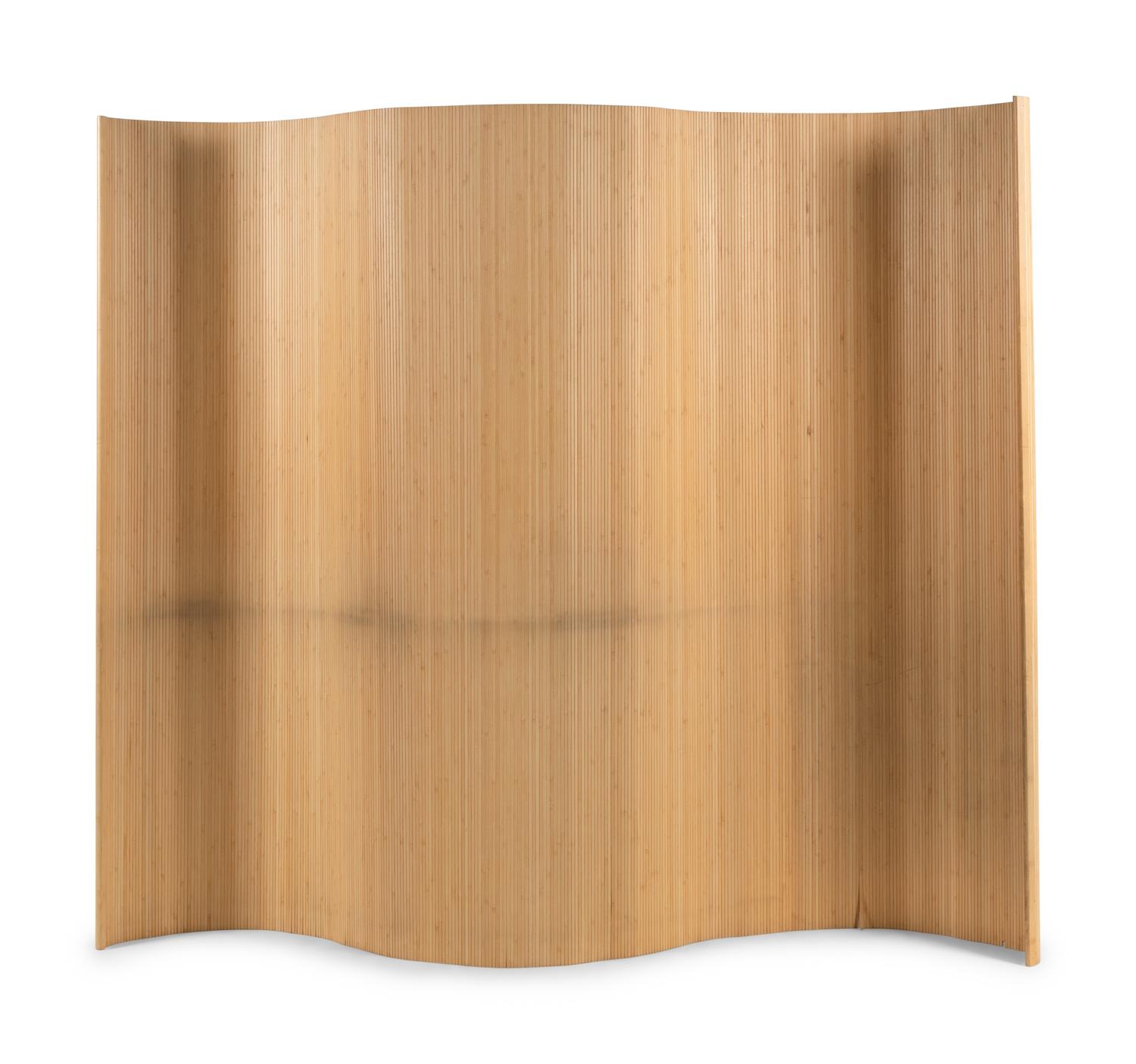 A Modernist Bamboo Floor Screen in the Style of Charles and Ray Eames