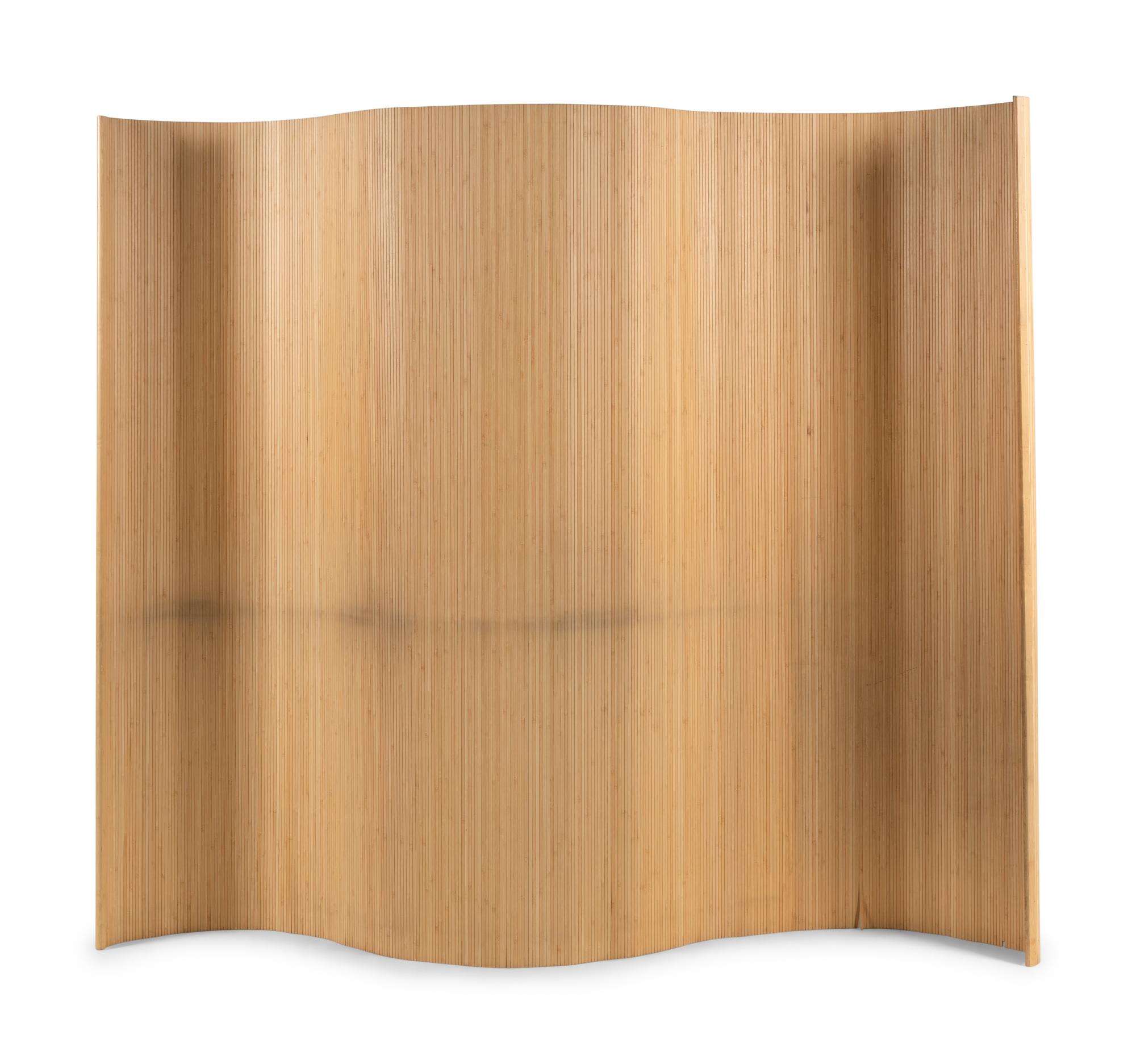 A Modernist Bamboo Floor Screen in the Style of Charles and Ray Eames