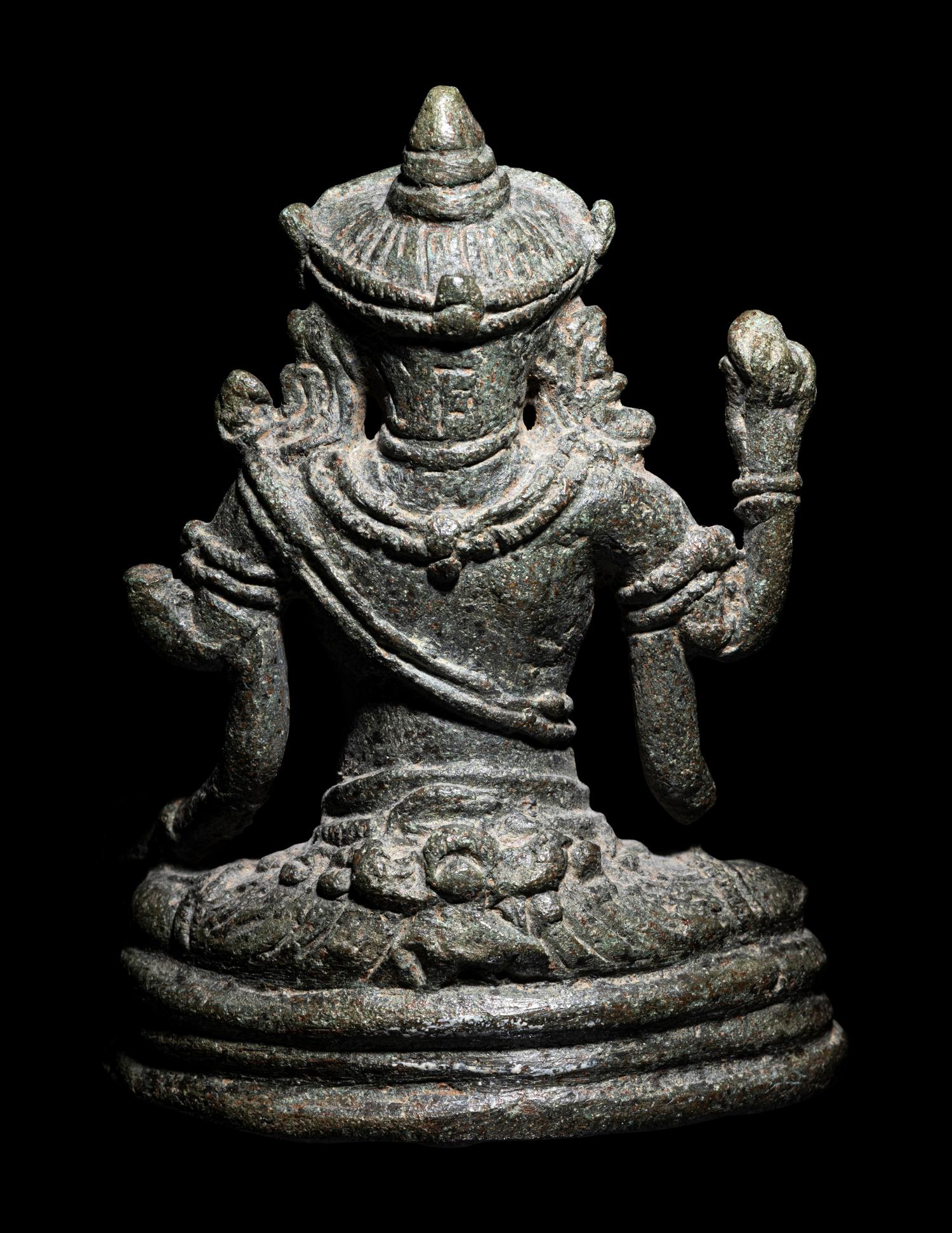 Two Khmer Bronze Figures of Ganesha