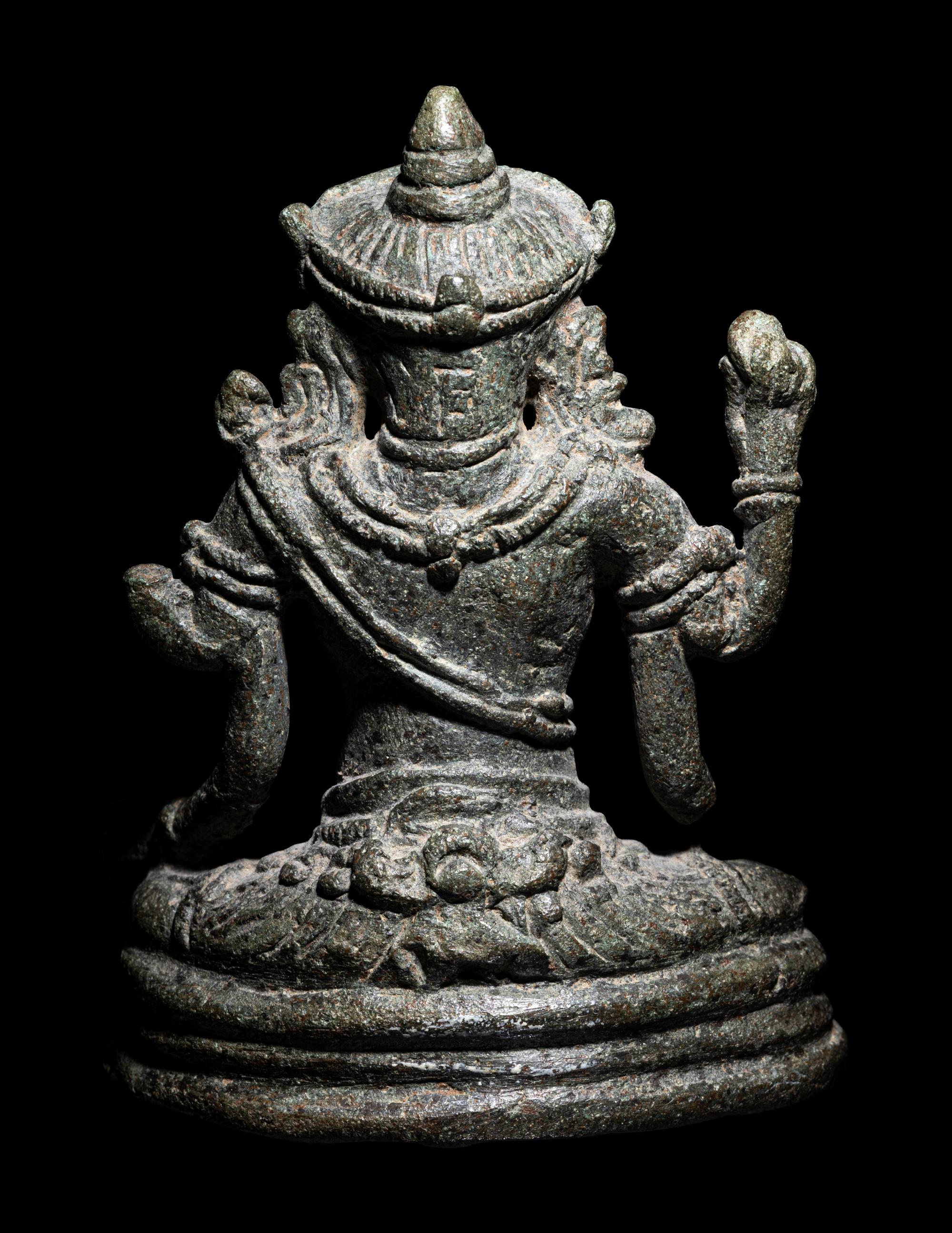 Two Khmer Bronze Figures of Ganesha