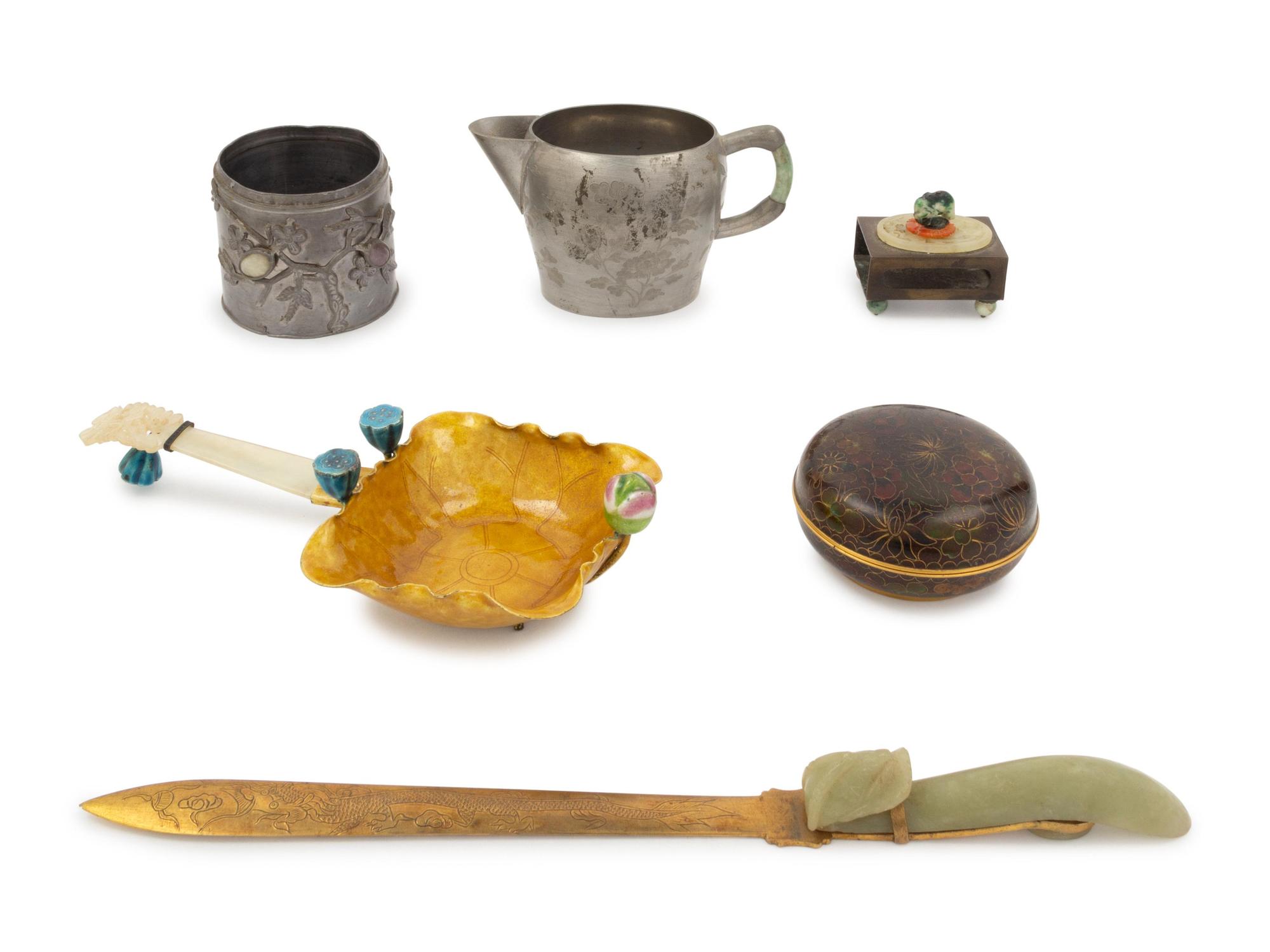 Six Chinese Metal Wares