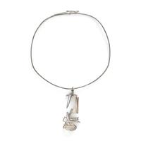 Helen Shirk, Silver and Rutilated Quartz Necklace