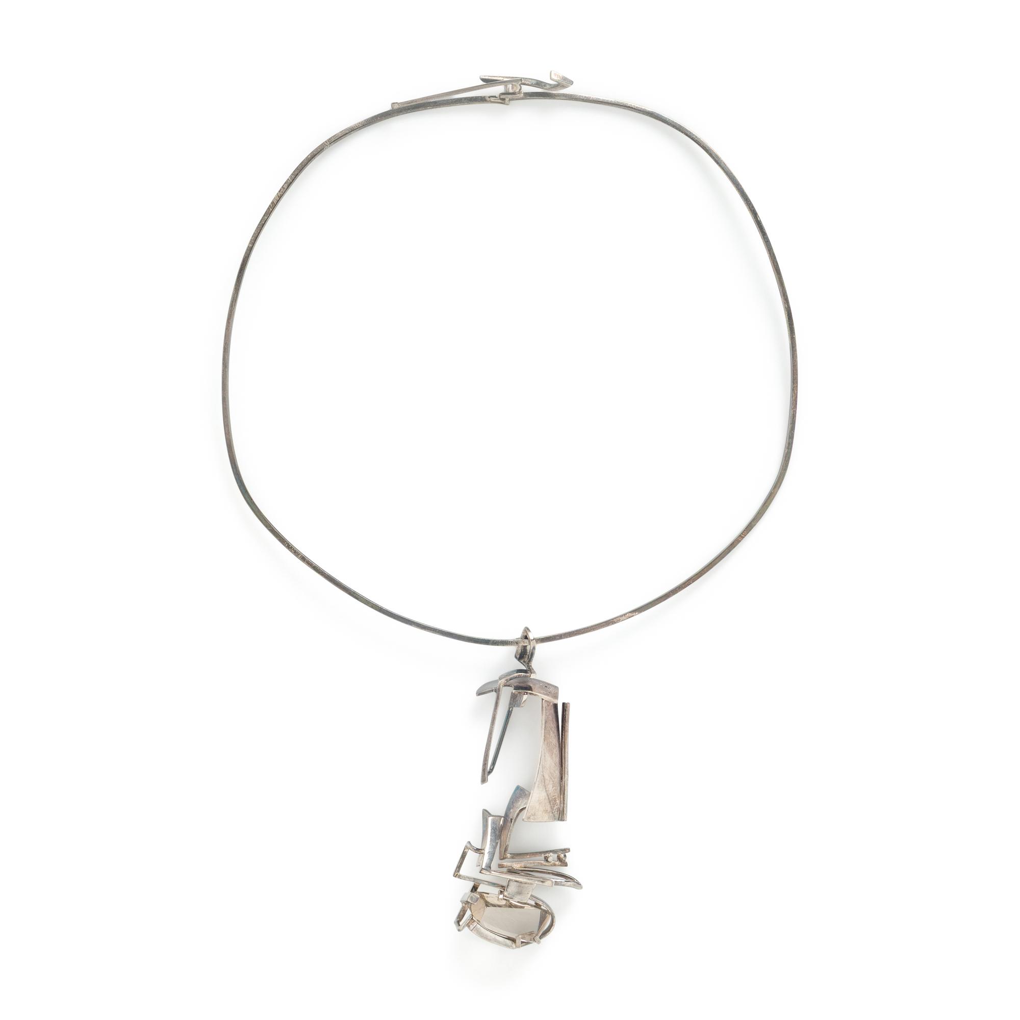 Helen Shirk, Silver and Rutilated Quartz Necklace