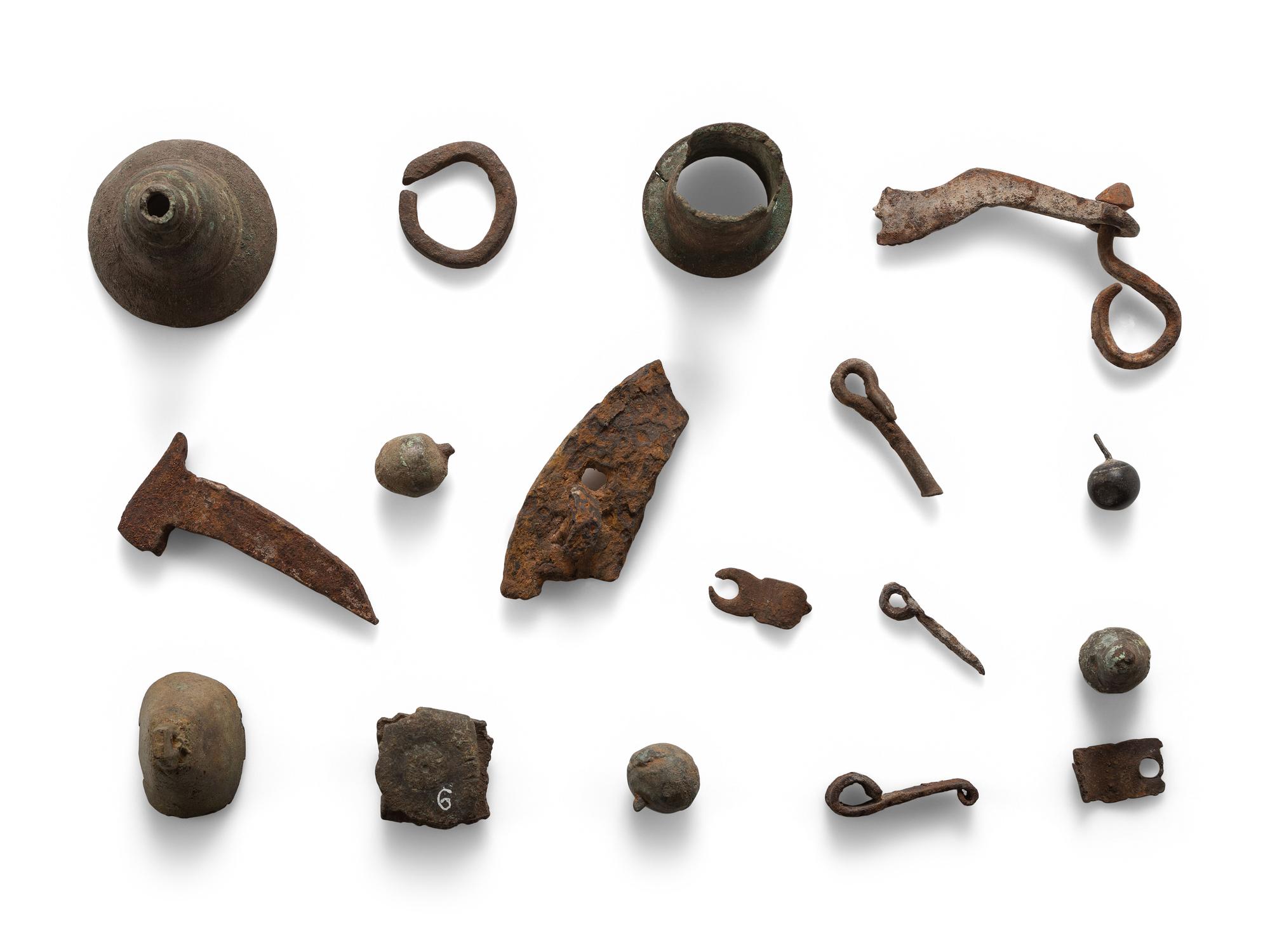 Collection of Spanish Colonial Artifacts, found at San Lazaro Pueblo