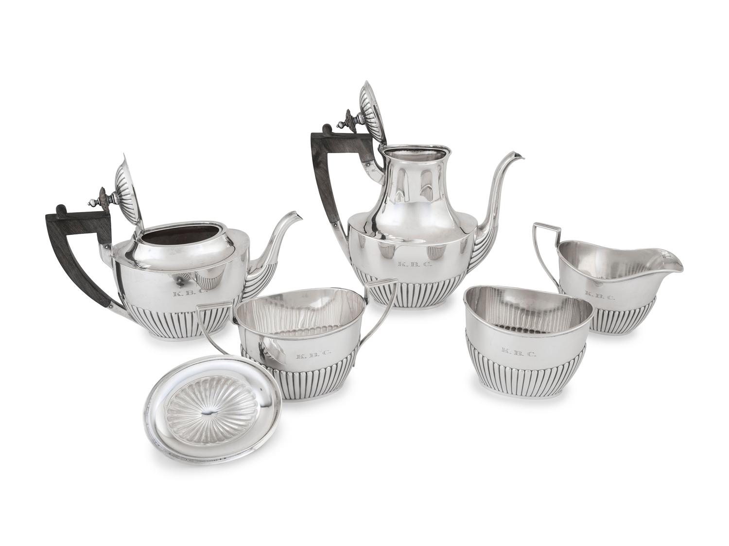 An American Silver Five-Piece Tea and Coffee Service