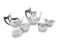 An American Silver Five-Piece Tea and Coffee Service