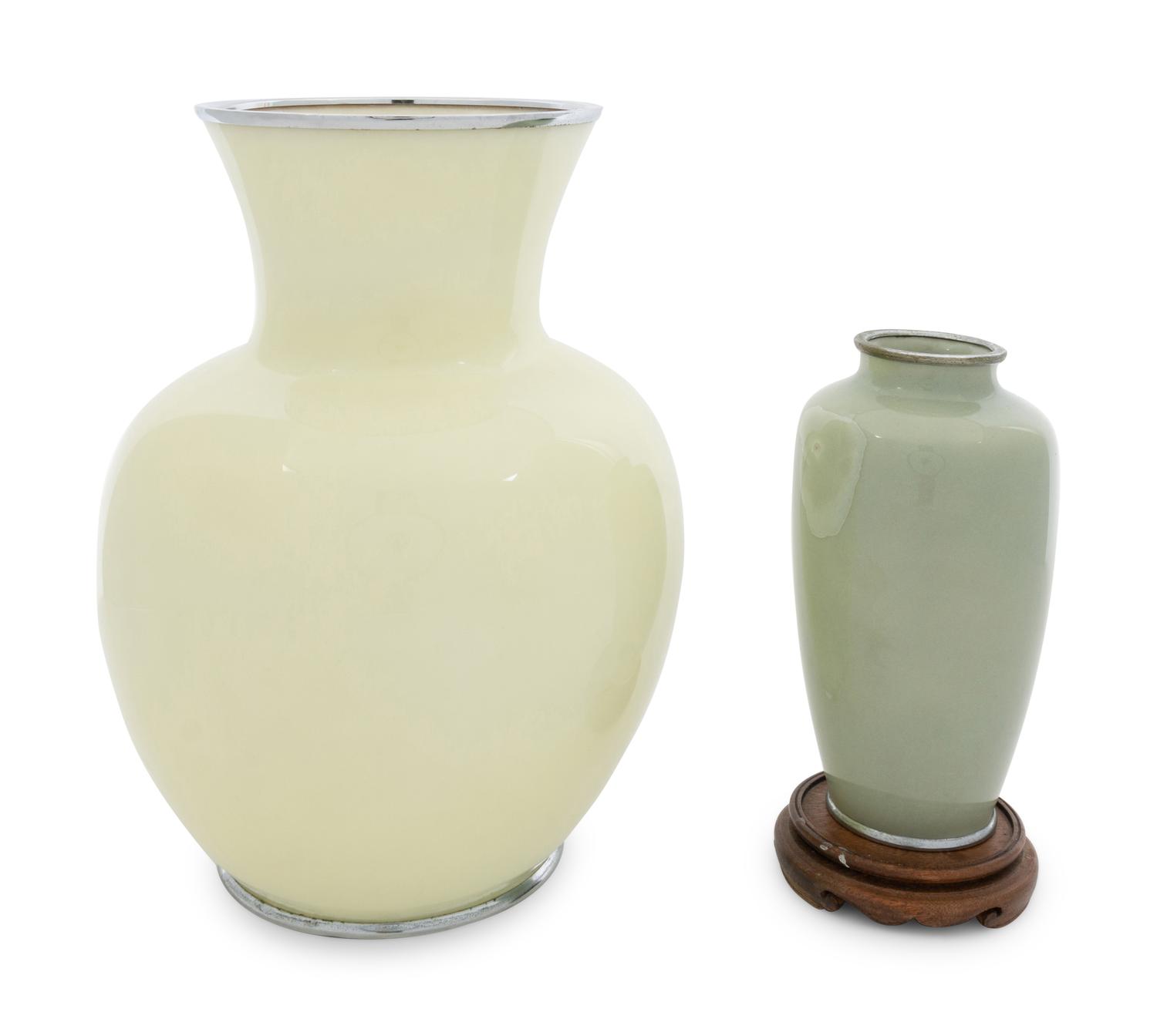 Two Japanese Cloisonné Vases
