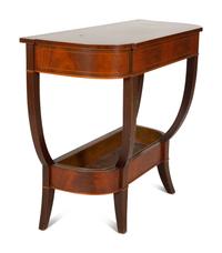 A Regency Style Inlaid Mahogany Console Table