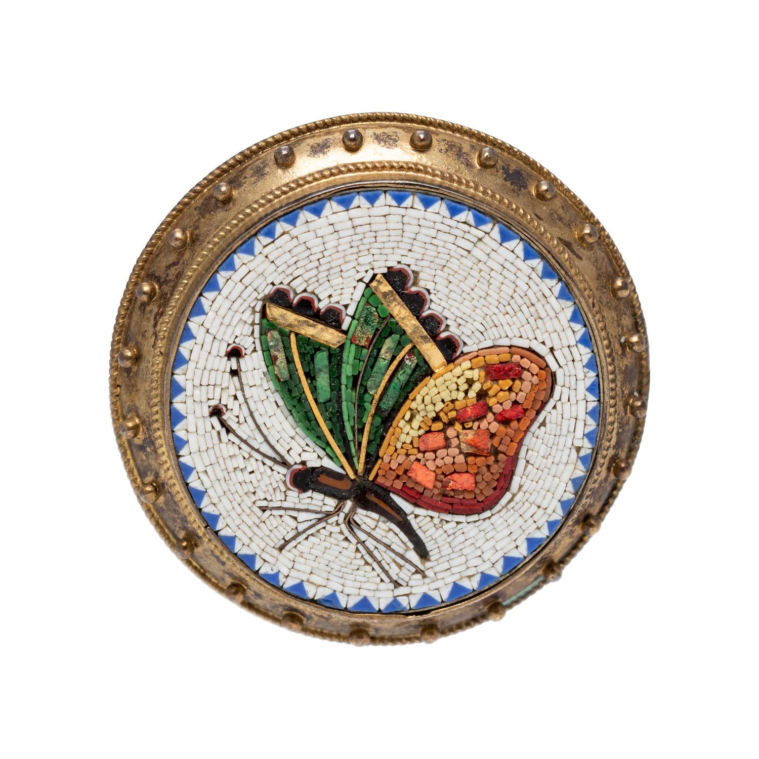 MICROMOSAIC BROOCH