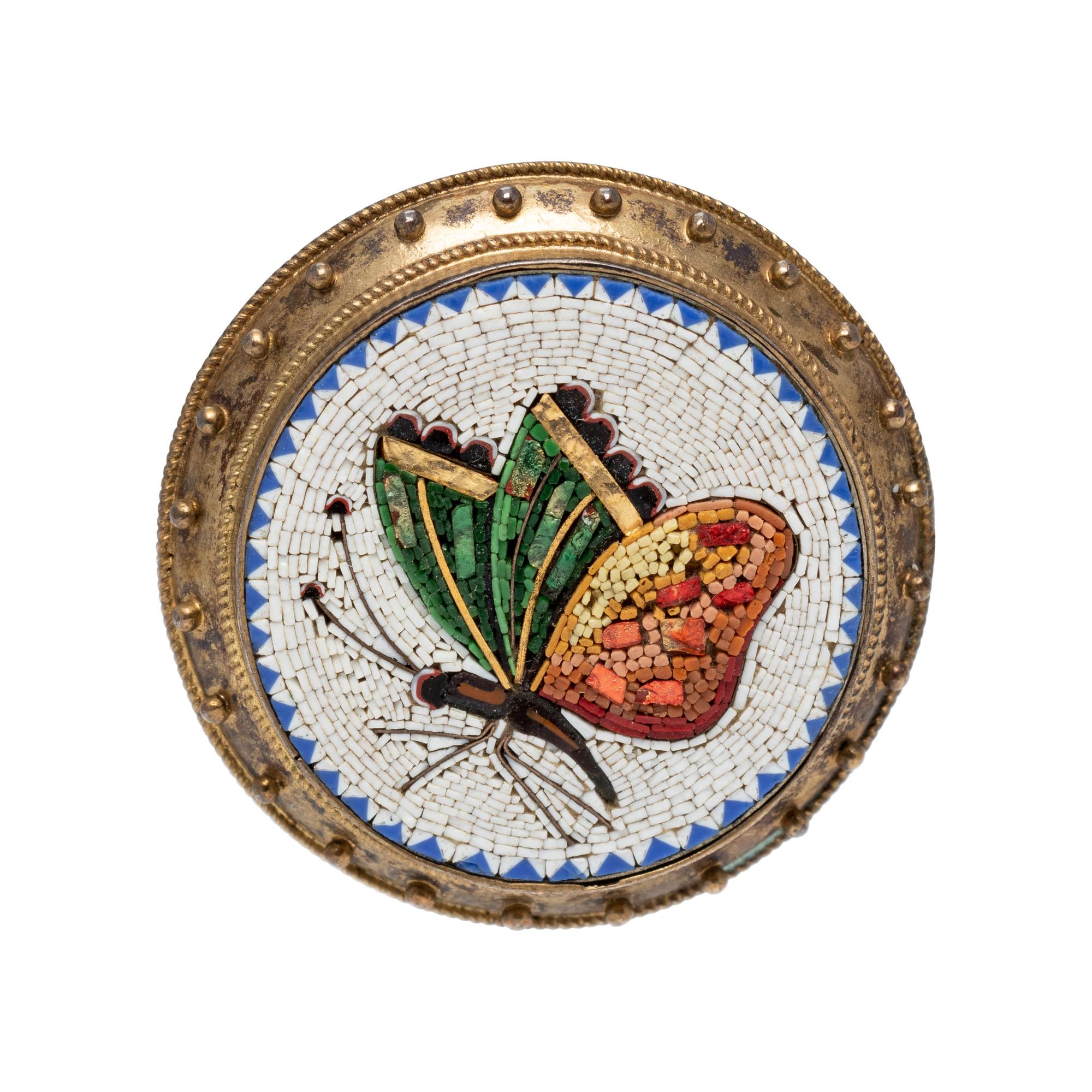 MICROMOSAIC BROOCH