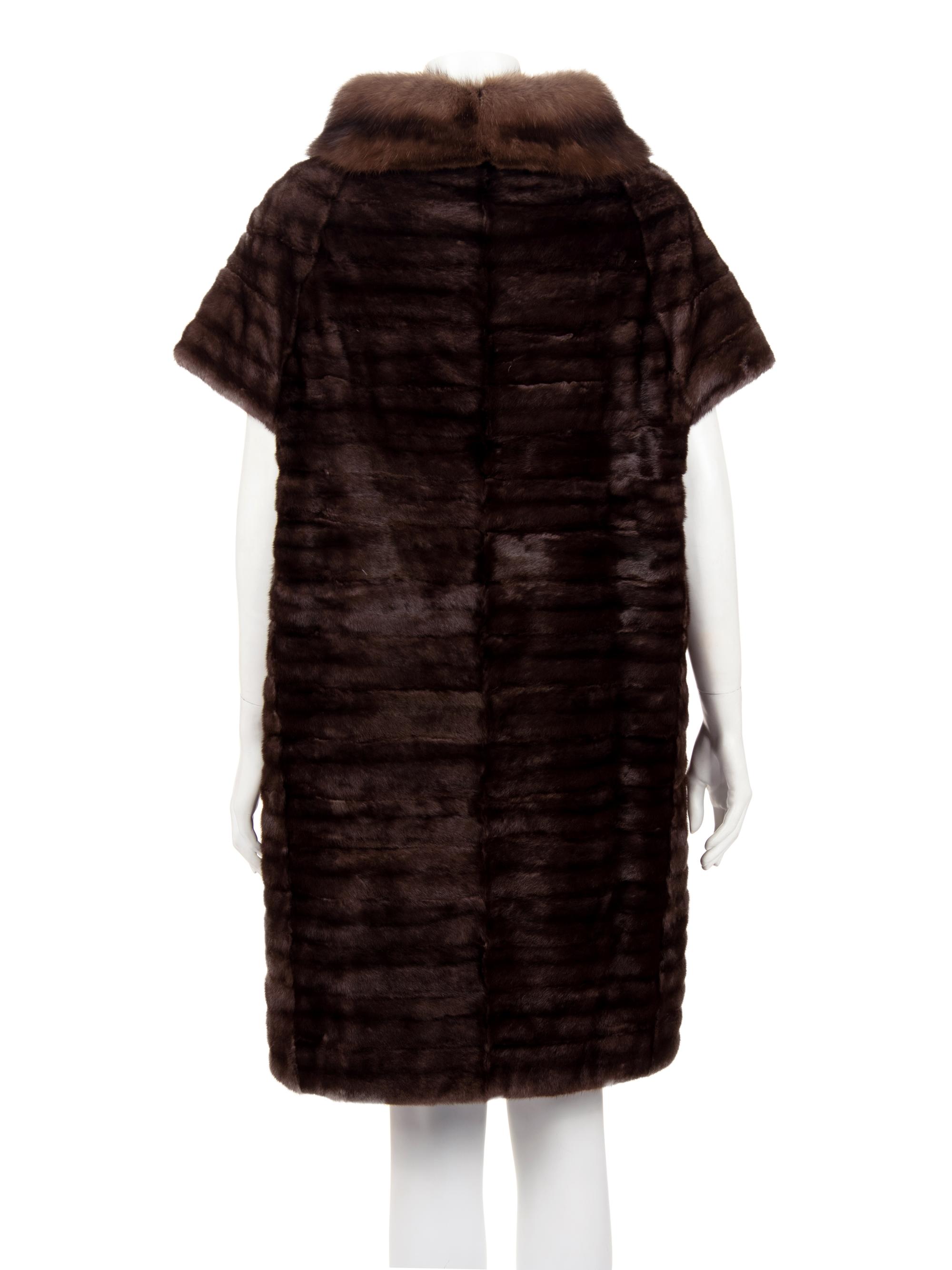 J. Mendel Ermine Jacket with Sable Collar
