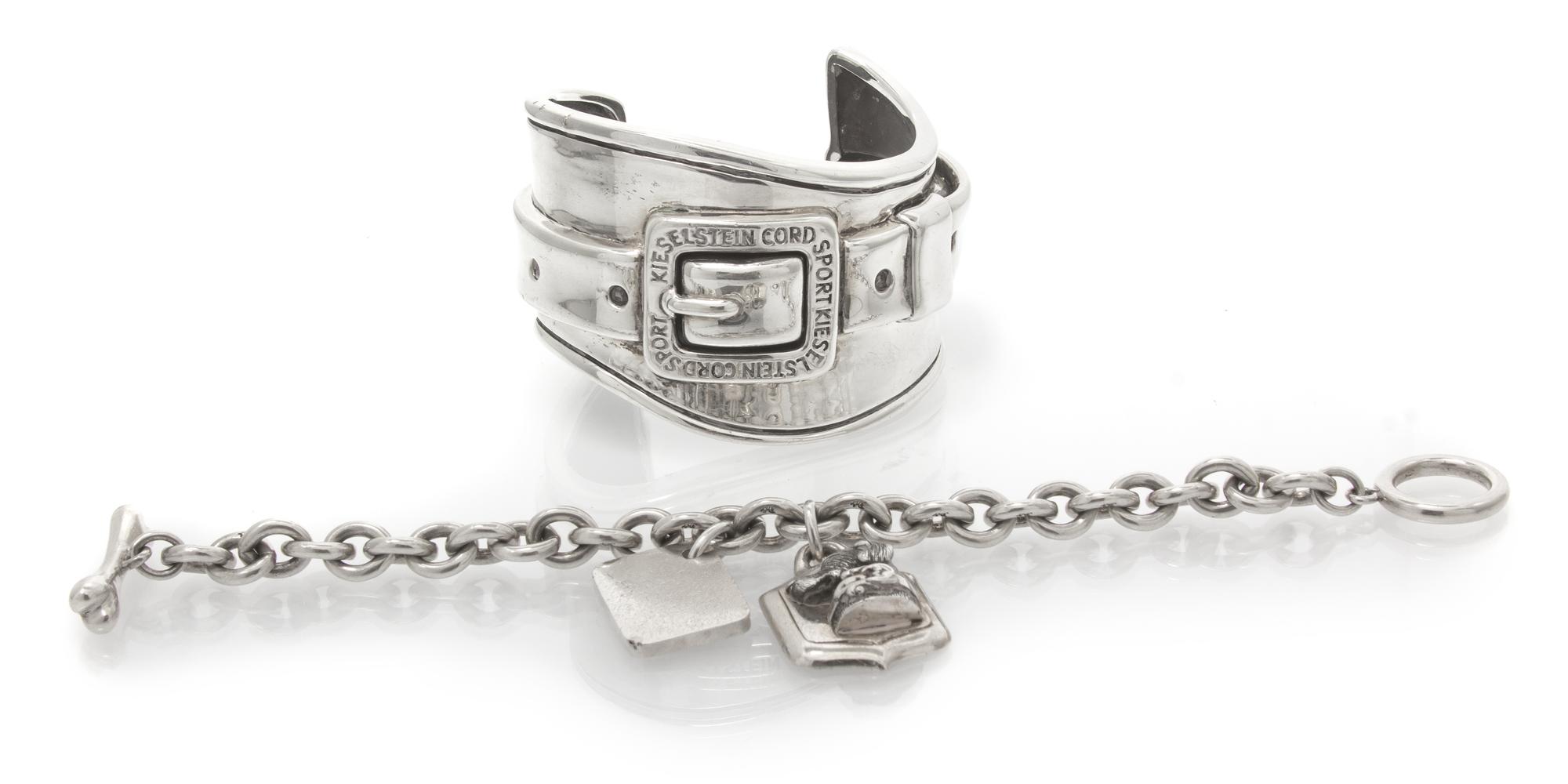 A Collection of Sterling Silver Bracelets, Kieselstein-Cord, 162.20 dwts.