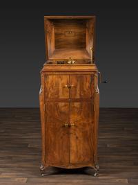 A Victrola XVI Circassian Walnut Phonograph