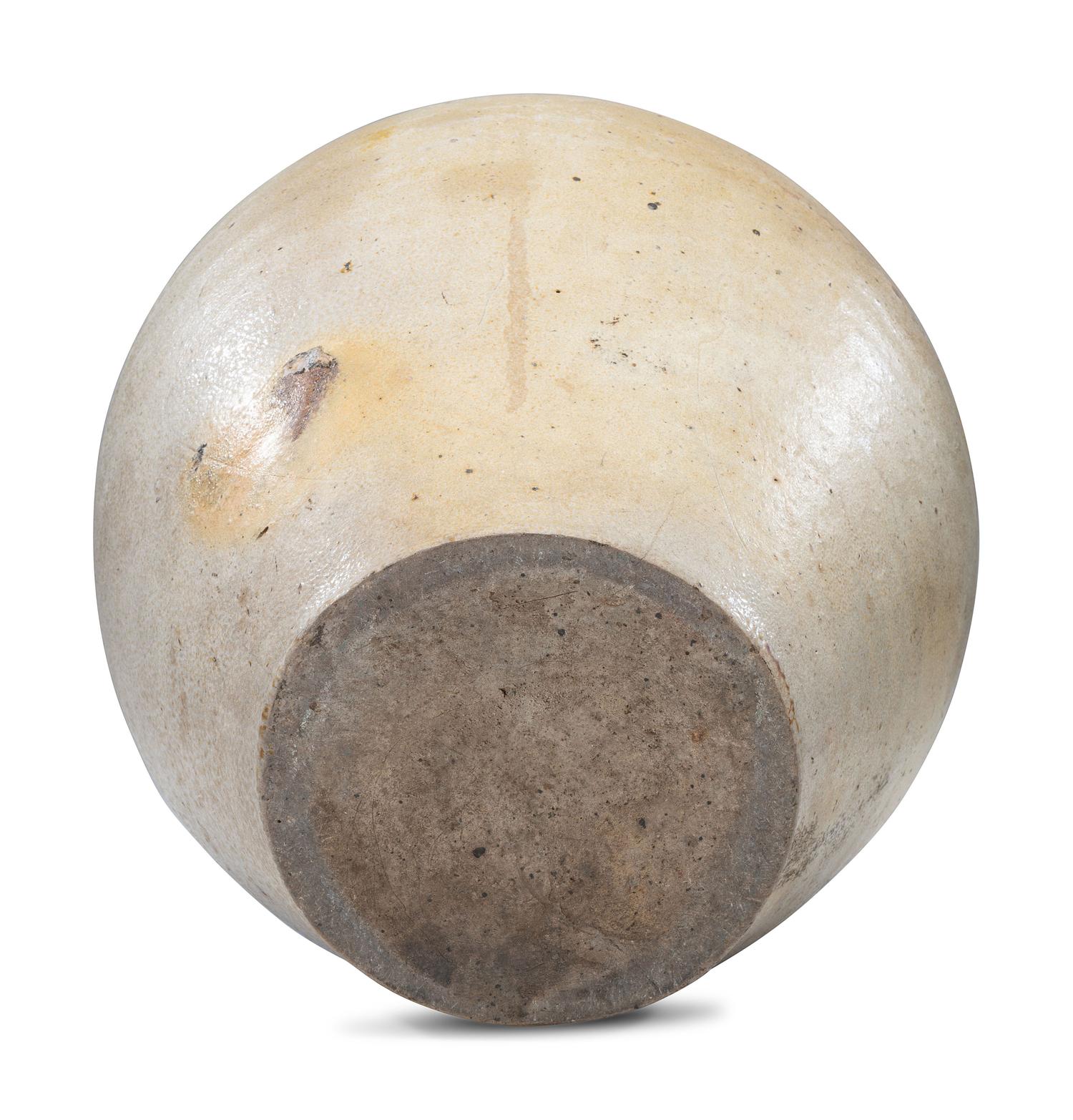 A Lahan Worbs Two Gallon Lidded Stoneware Crock