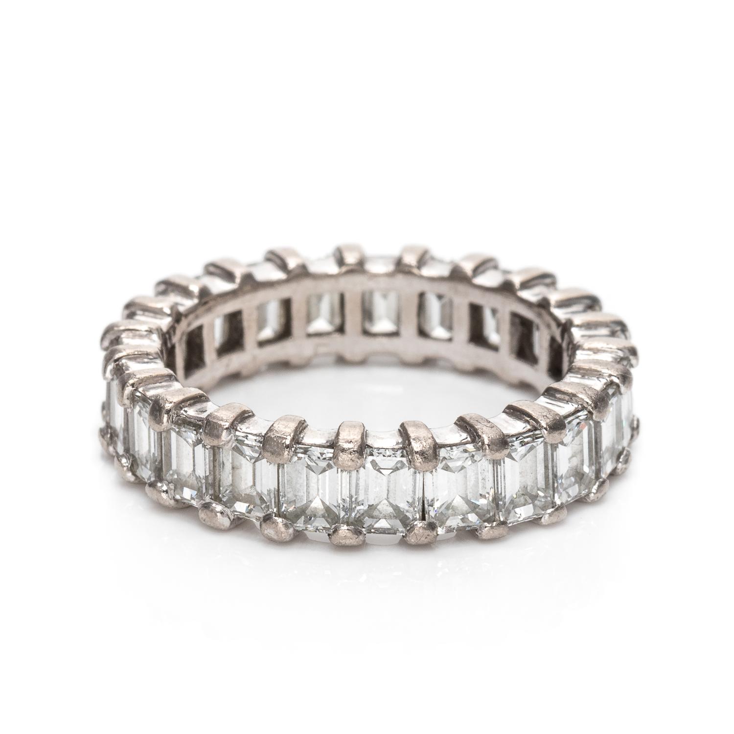 A White Gold and Diamond Eternity Band,
