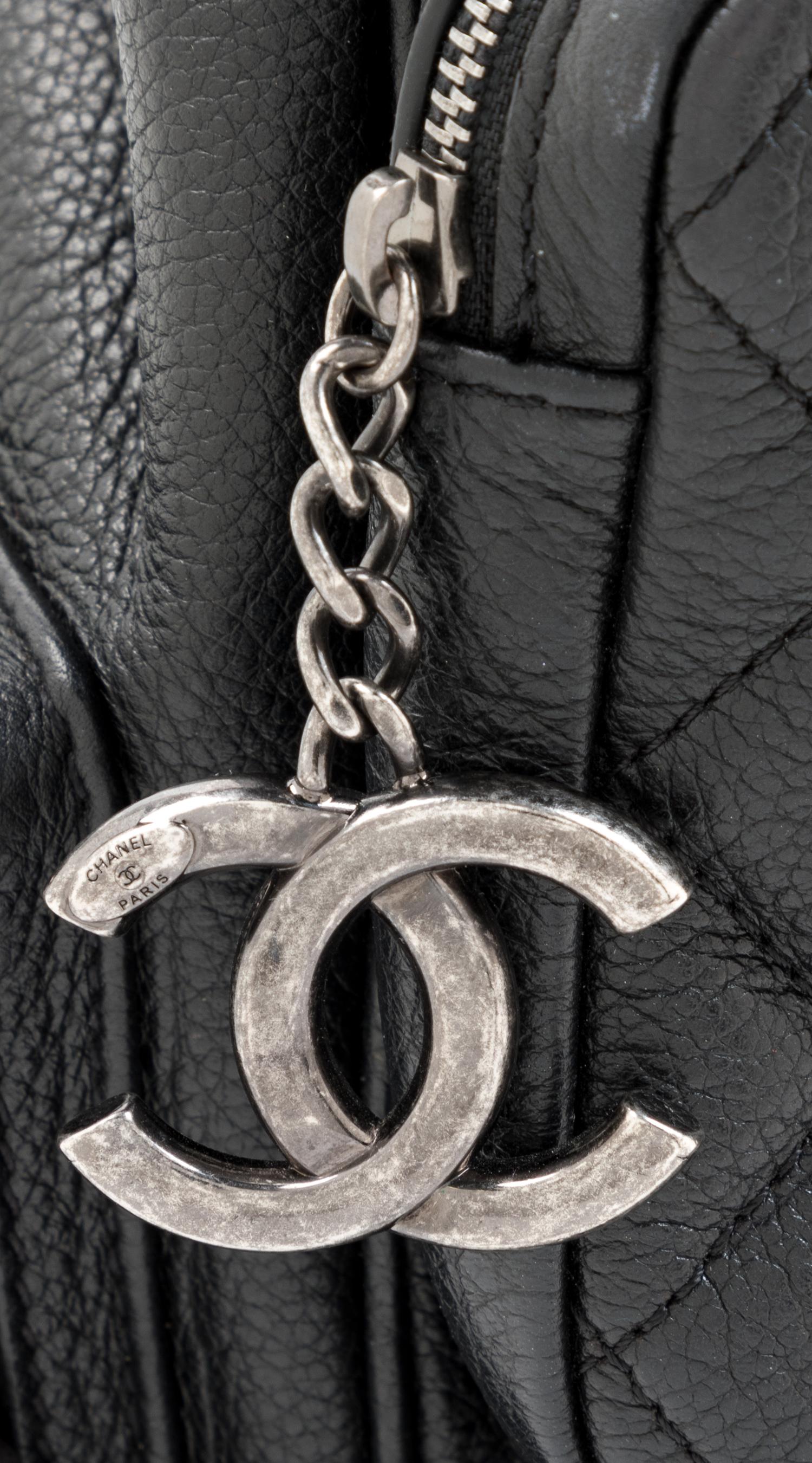 Chanel Black Leather Quilted Rock Backpack, 2000s