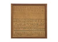A Group of Three Needlework Samplers, Pennsylvania and New Jersey, 18th and 19th Century