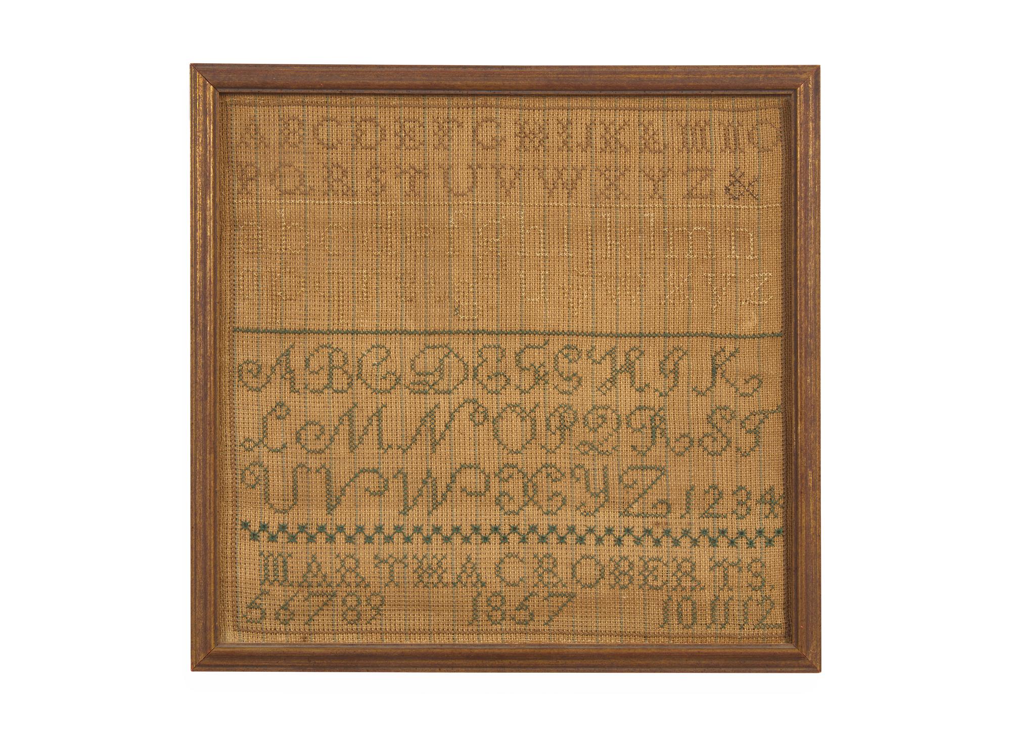 A Group of Three Needlework Samplers, Pennsylvania and New Jersey, 18th and 19th Century