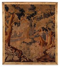 A Giltwood-Framed Needlepoint Tapestry