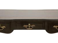 A Louis XV Style Gilt Metal-Mounted Ebonized Bureau Plat