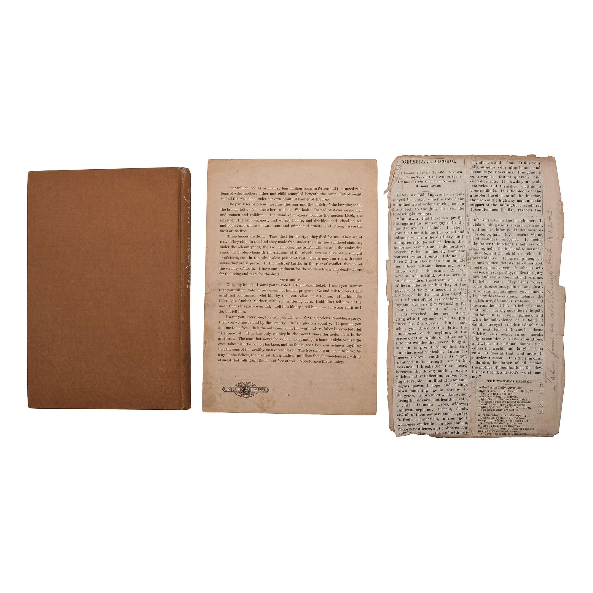[AUTOGRAPHS & MANUSCRIPTS] -- [POLITICS].