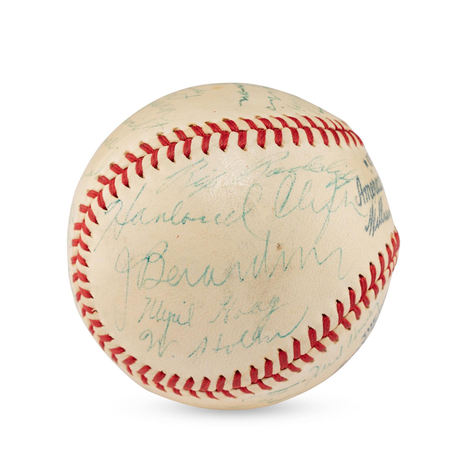A 1940 St. Louis Browns Team Signed Autograph Baseball