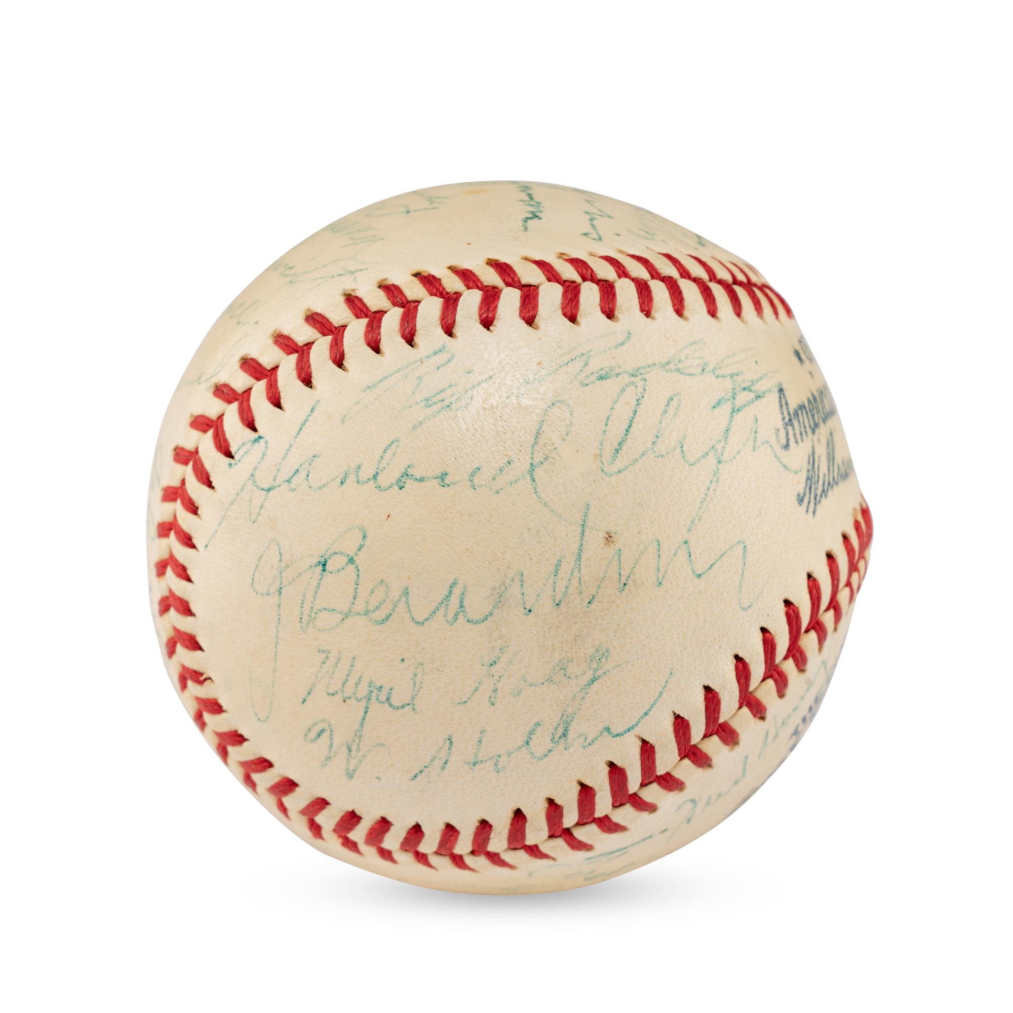 A 1940 St. Louis Browns Team Signed Autograph Baseball