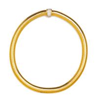 A Vintage Yellow Gold and Diamond Necklace,