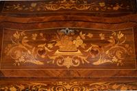 A Louis XV Style Gilt Bronze Mounted Marquetry Bureau en Pente