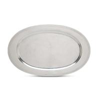 Arts and Crafts handwrought sterling silver oval platter Randahl, Chicago, IL, early 20th century