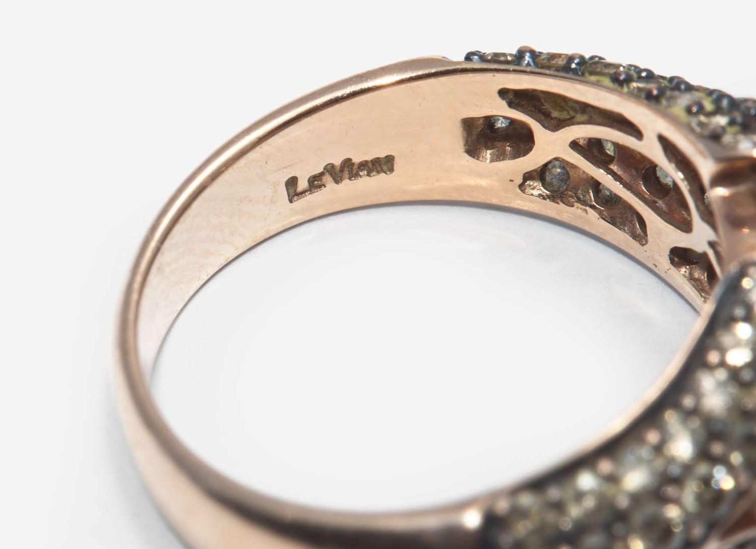 A Collection of Two Gold, Diamond, and Gemstone Rings