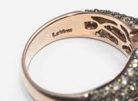 A Collection of Two Gold, Diamond, and Gemstone Rings