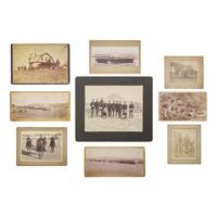 [Native-Americana] Group of 22 photographs of soldiers and grounds at Forts Meade, Lincoln, Niobrara, and environs
