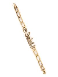 BICOLOR GOLD AND DIAMOND 'ADELE' BRACELET