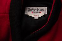 Three Red Designer Jackets, Valentino and YSL