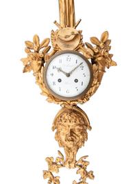 A French Gilt Metal Wall Clock